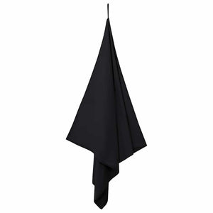 Schwarz Sporthandtücher 2er-Set 180x90 cm