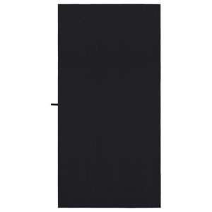 2er-Set Sporthandtücher Schwarz 200x100 cm