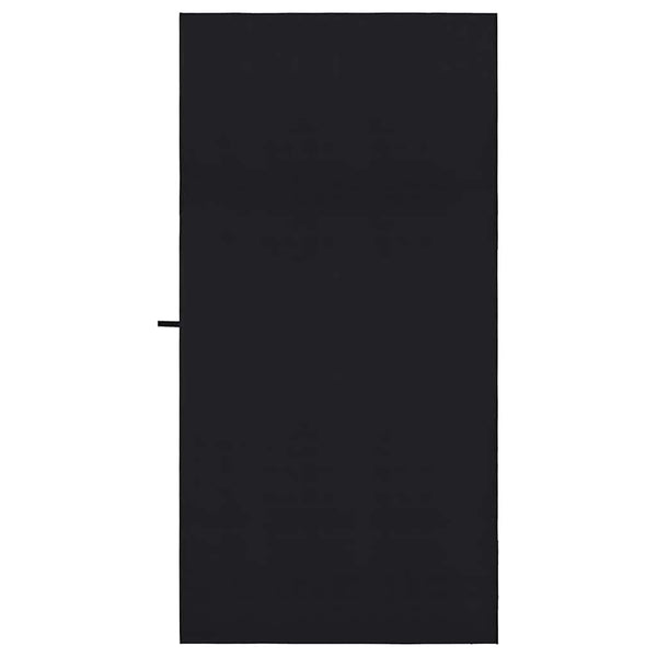 2er-Set Sporthandtücher Schwarz 200x100 cm