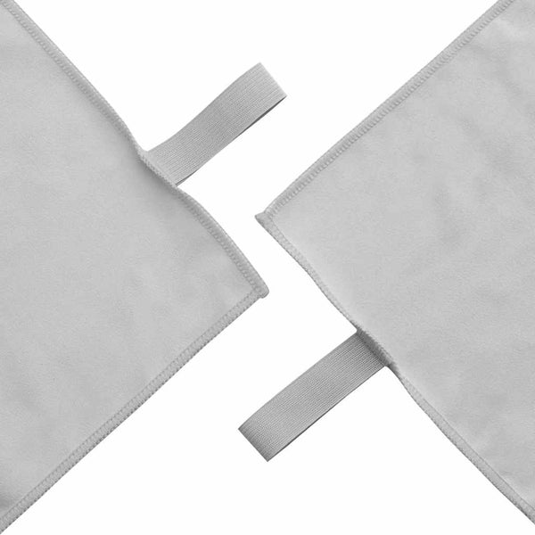 Sporthandtücher 2er-Set Grau 50x30cm