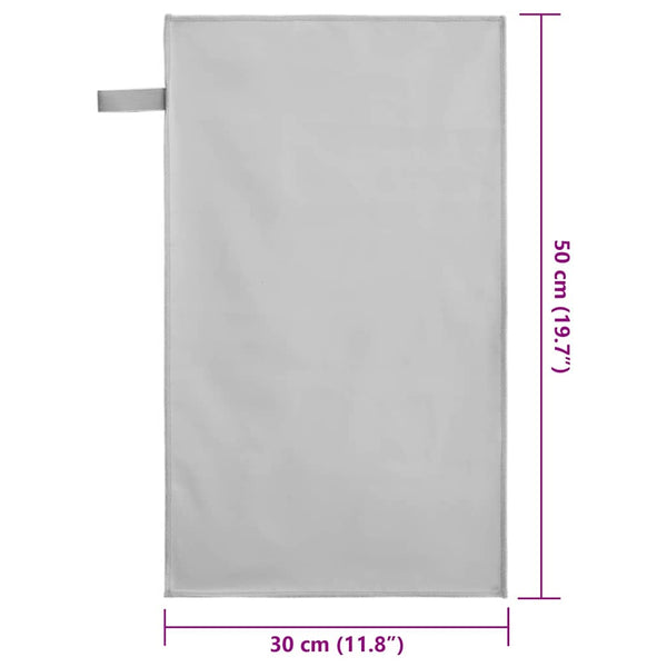 Sporthandtücher 2er-Set Grau 50x30cm