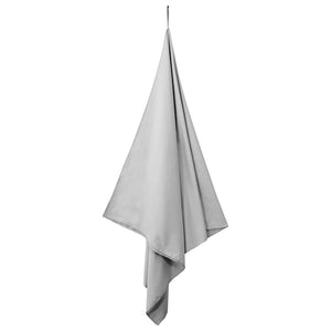 2er-Set Sporthandtücher Grau 180x90 cm