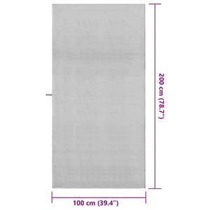 Sporthandtücher 2er-Set Grau 200x100 cm