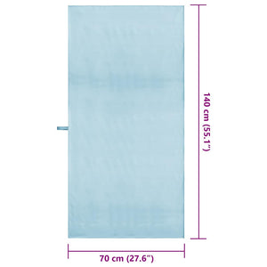 2er-Set Sporthandtücher Blau 140x70 cm