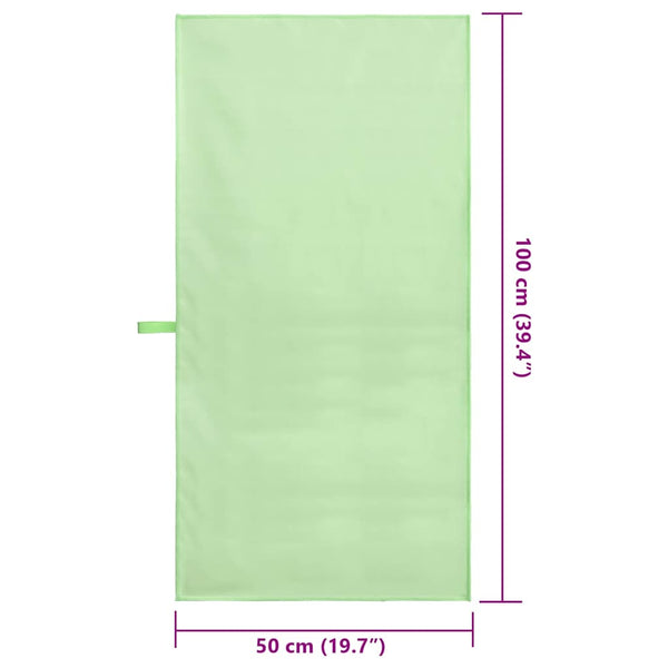 Sporthandtücher Grün 2er-Set 100x50 cm