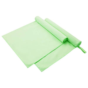 2er-Pack Sporthandtücher Grün 180x90 cm