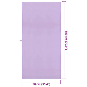2er-Set Sporthandtücher Lila 180x90 cm