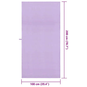 Sporthandtücher Lila 2er-Set 200x100 cm
