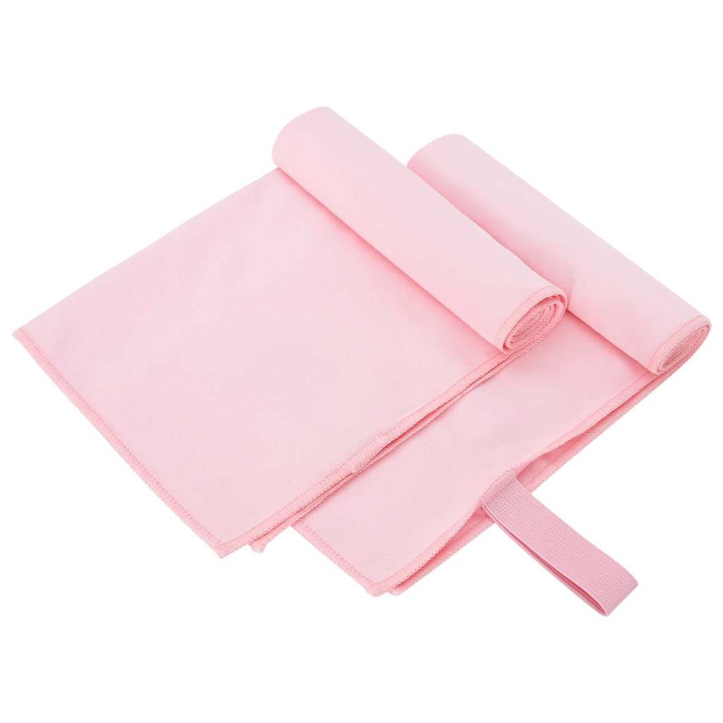 2er-Set Sporthandtücher Rosa 50x30 cm