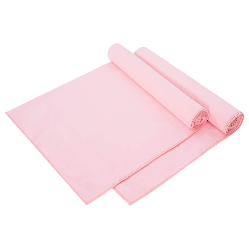 2er-Pack Sporthandtücher Rosa 140x70 cm