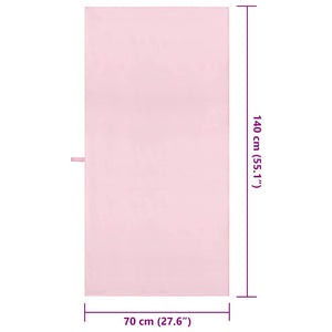2er-Pack Sporthandtücher Rosa 140x70 cm
