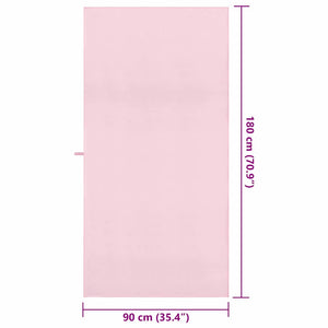 2er-Set Sporthandtücher Rosa 180x90 cm