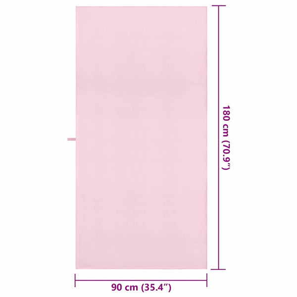 2er-Set Sporthandtücher Rosa 180x90 cm
