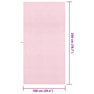 2er-Set Sporthandtücher Rosa 200x100 cm