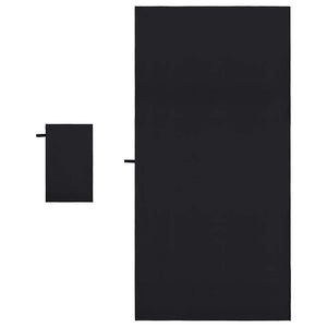 Sporthandtuch Set Schwarz 2-teilig