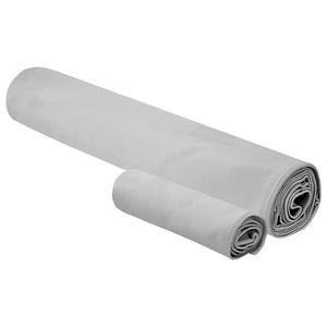 Sporthandtuch Set Grau 2-teilig