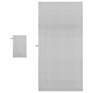 Sporthandtuch Set Grau 2-teilig