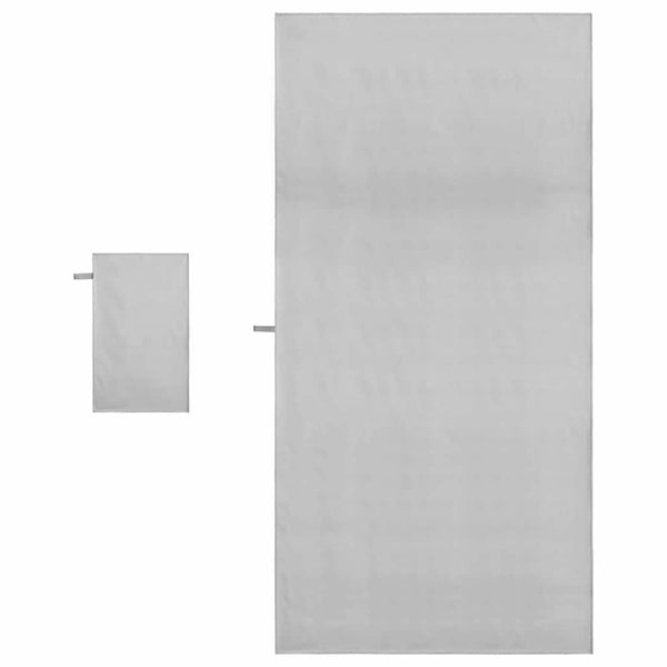 Sporthandtuch Set Grau 2-teilig
