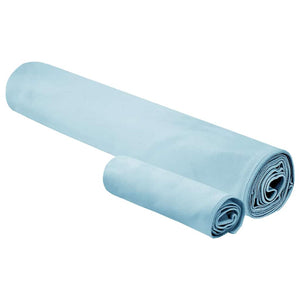 Blaues Sporthandtuch Set, 2-teilig