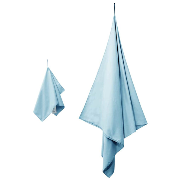 Blaues Sporthandtuch Set, 2-teilig