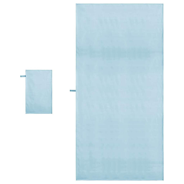 Blaues Sporthandtuch Set, 2-teilig