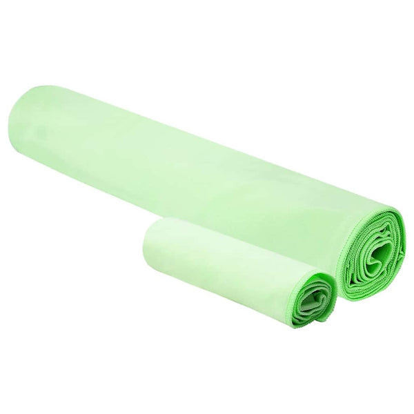 Sporthandtuch Set Grün, 2-teilig