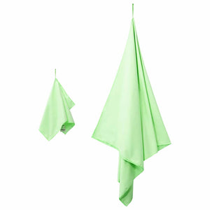 Sporthandtuch Set Grün, 2-teilig
