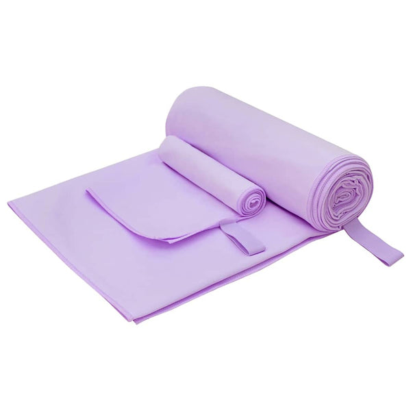 Sporthandtuch Set Lila 2-teilig