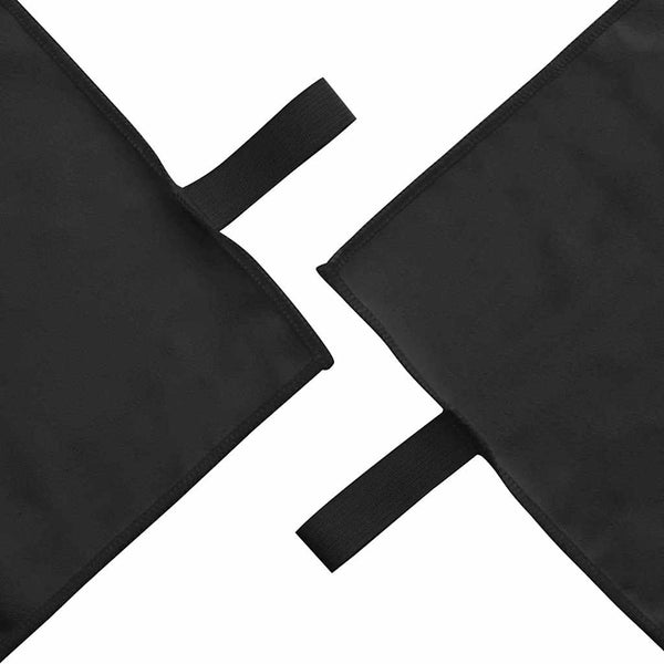 Sporthandtuch Set 3-teilig Schwarz