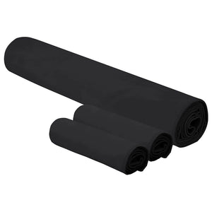 Sporthandtuch Set 3-teilig Schwarz