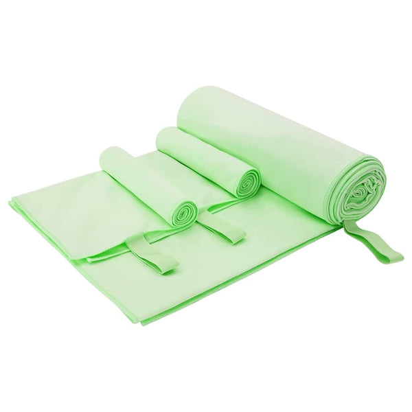 Sporthandtuch Set 3-teilig Grün