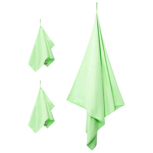 Sporthandtuch Set 3-teilig Grün