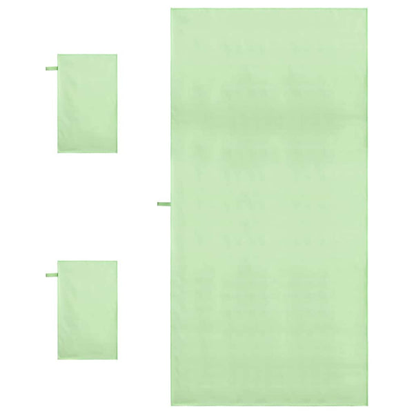 Sporthandtuch Set 3-teilig Grün