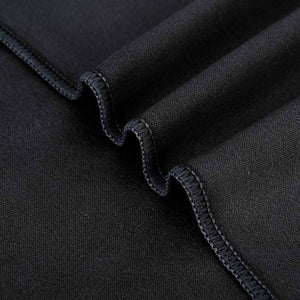Outdoor Stuhlauflagen Schwarz 130x60 cm, 2er-Set