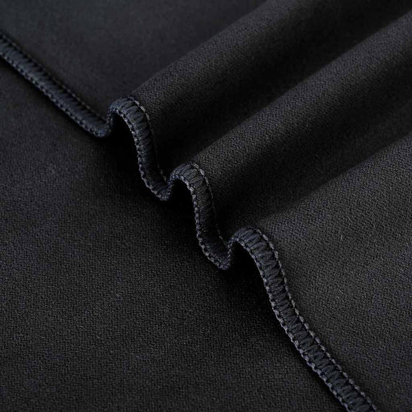 Outdoor Stuhlauflagen Schwarz 130x60 cm, 2er-Set