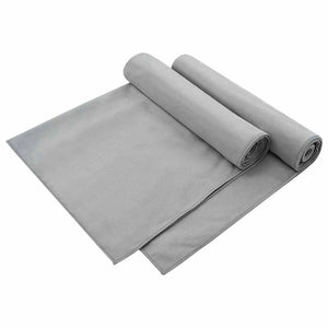 Dunkelgraue Stuhlhandtücher, 2er-Set, 130x60 cm