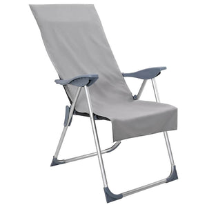 Dunkelgraue Stuhlhandtücher, 2er-Set, 130x60 cm