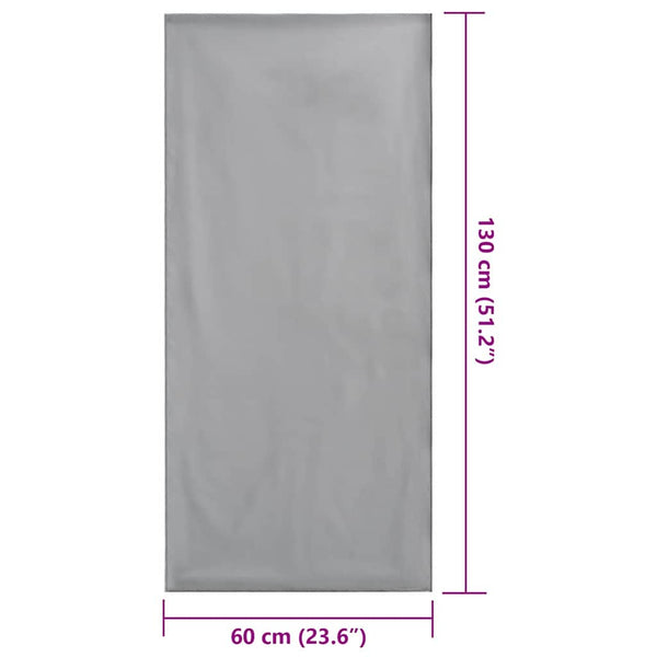 Dunkelgraue Stuhlhandtücher, 2er-Set, 130x60 cm