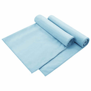 Blaue Stuhlauflagen 2er Set 130x60 cm