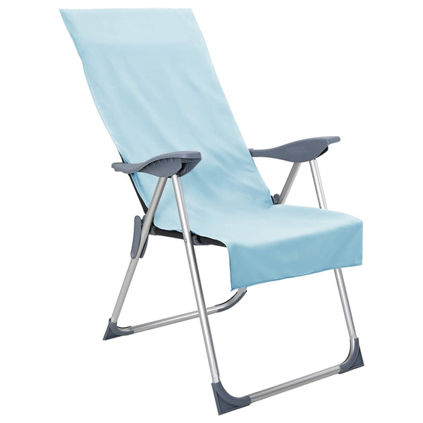 Blaue Stuhlauflagen 2er Set 130x60 cm