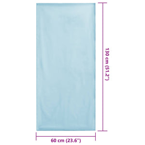 Blaue Stuhlauflagen 2er Set 130x60 cm