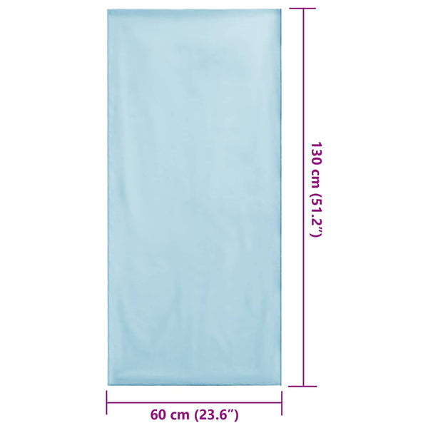 Blaue Stuhlauflagen 2er Set 130x60 cm