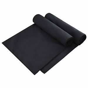 Sonnenliegen Tücher 2er-Set Schwarz 210x75 cm
