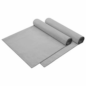 Sonnenliegen-Tücher Dunkelgrau 2er-Set