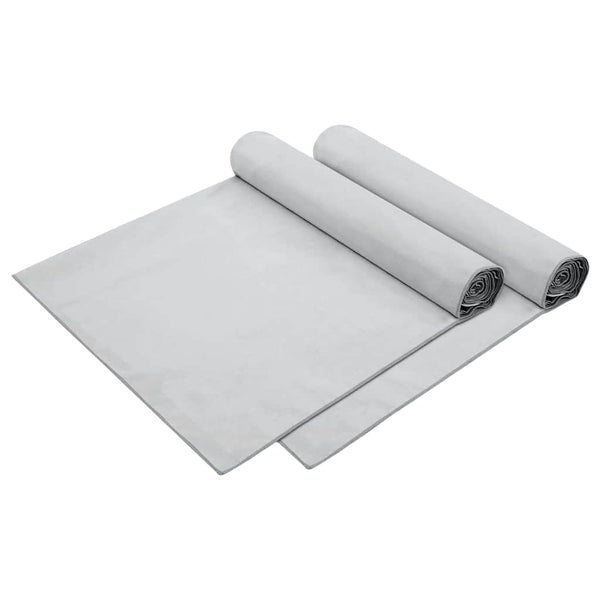 Sonnenliegen Tücher Grau 2er-Set