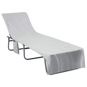 Sonnenliegen Tücher Grau 2er-Set