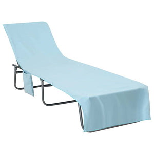 Sonnenliegen Tücher Blau 2er Set