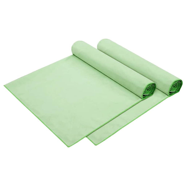 Sonnenliegen-Tücher Grün 2er-Set