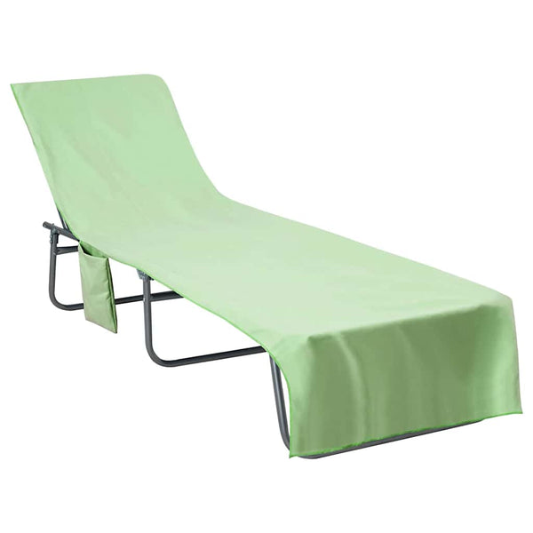 Sonnenliegen-Tücher Grün 2er-Set