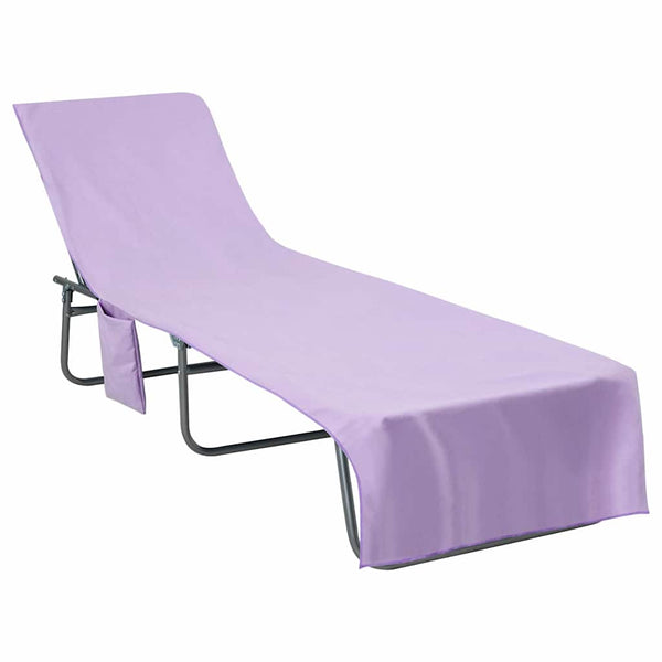 Sonnenliegen Tücher Lila 2er-Set